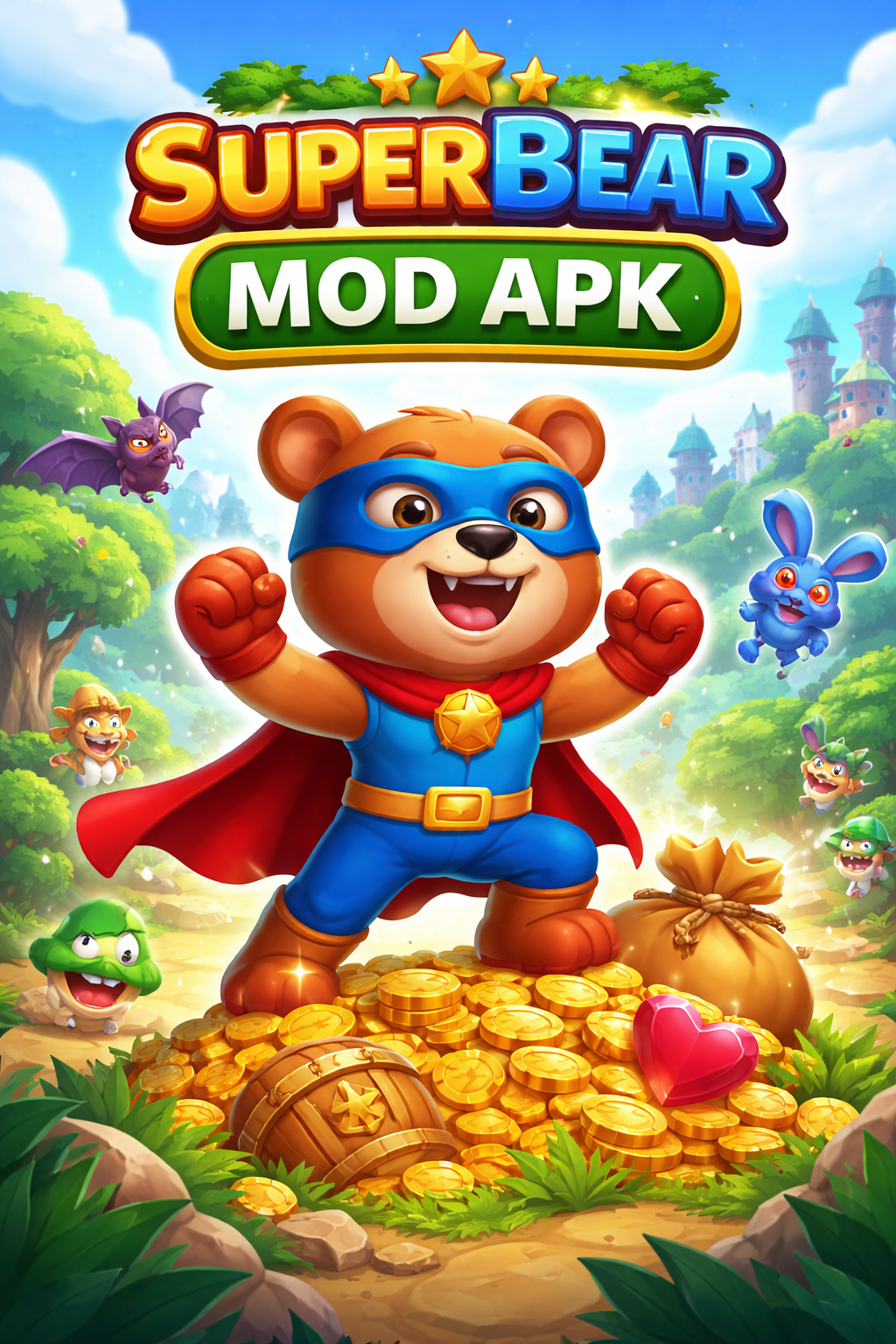 Super Bear Mod APK Gameplay Preview Android